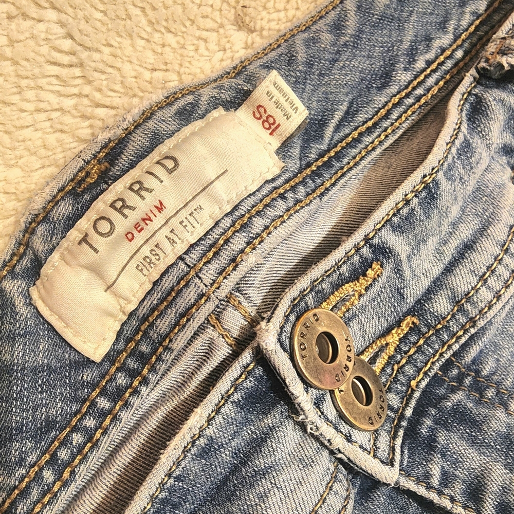 Torrid Light Blue Denim Flare Jeans